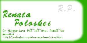 renata poloskei business card